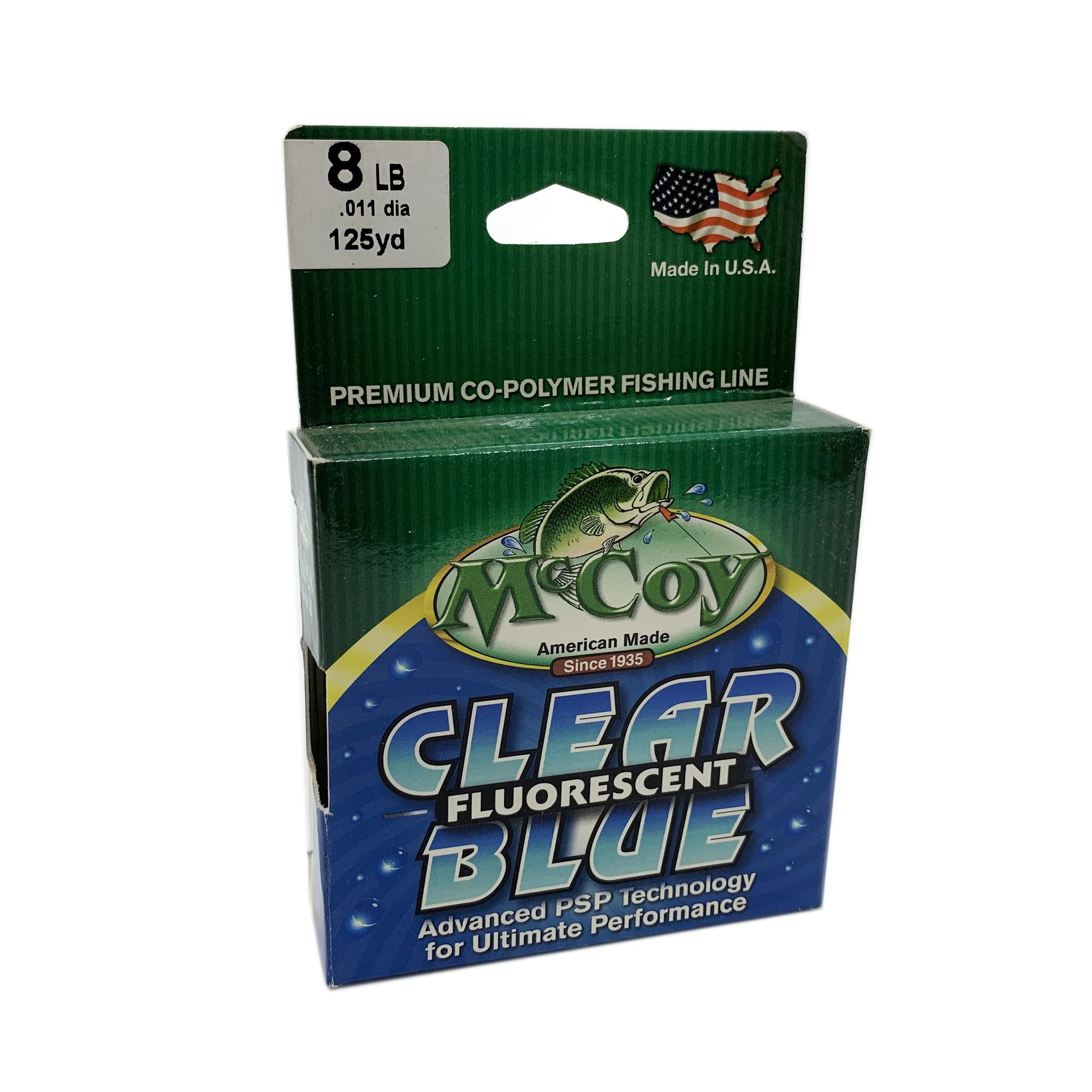 Леска монофильная McCoy Clear Blue Fluorescent DIA.0.011 8 lb 114 м 0,28 мм (6862)