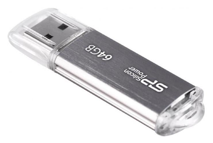 Флэш-накопитель SiliconPower USB 2.0 Ultima II-I series 64 Гб Серебристый