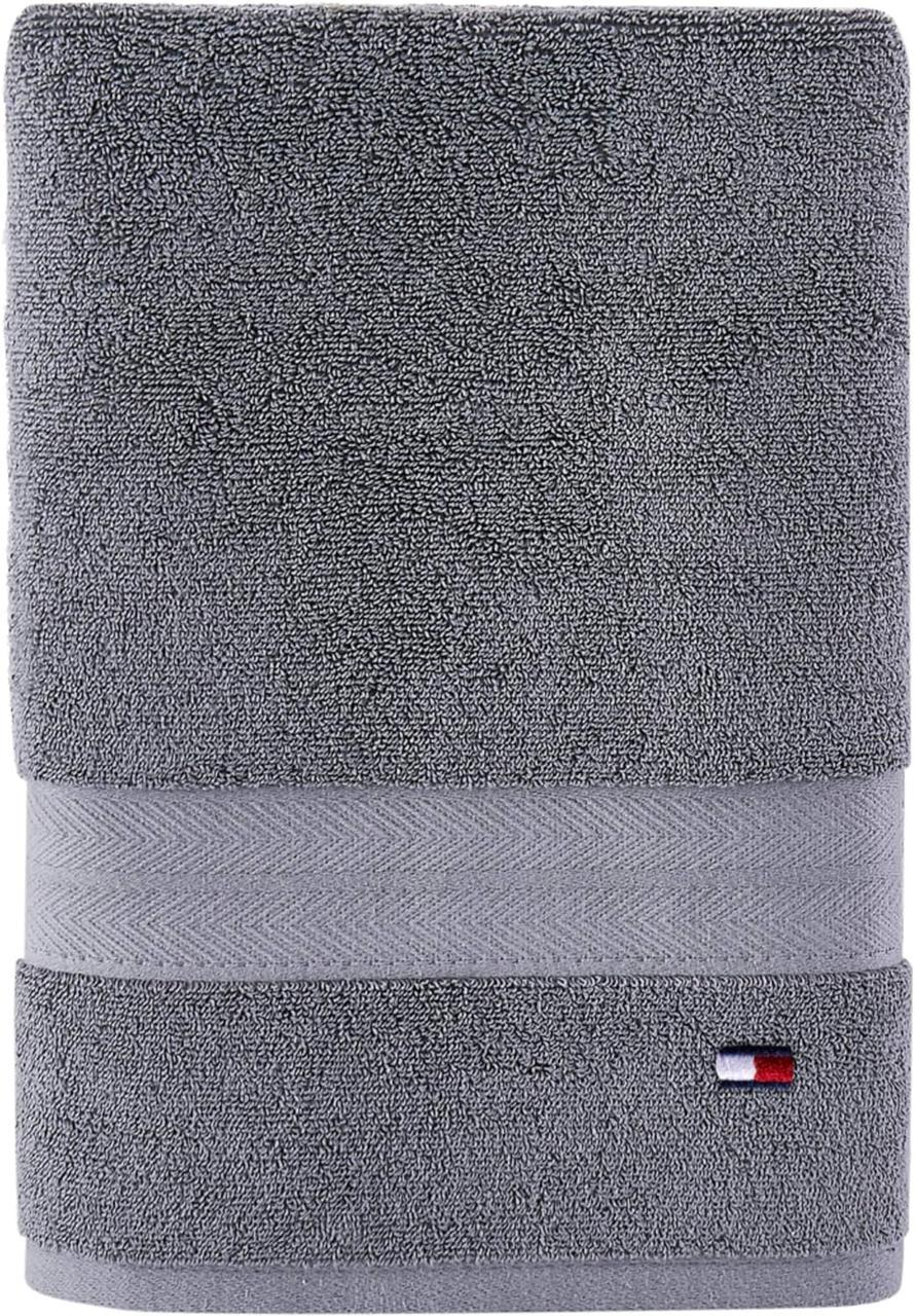 Полотенце для рук Tommy Hilfiger Modern American Solid Cotton Hand Towel Темно-серый - фото 1