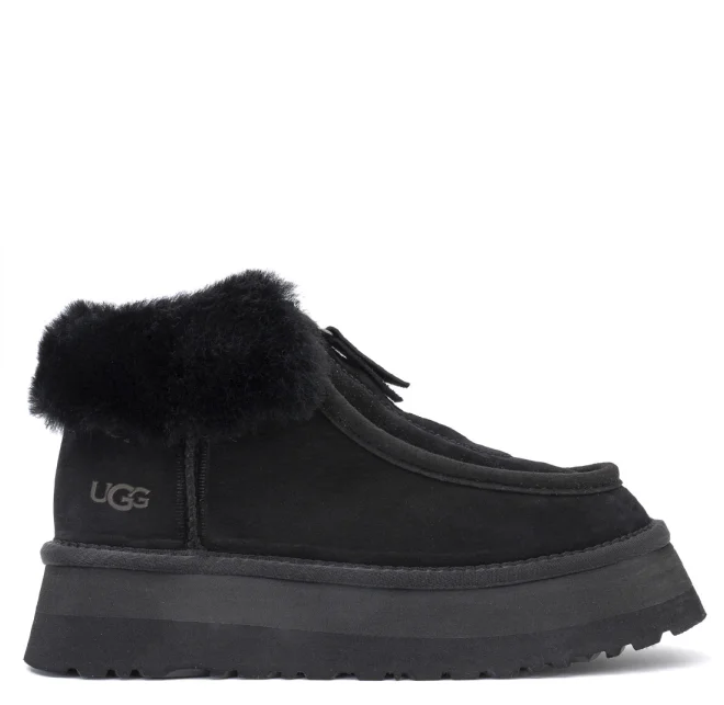Уггі жіночі UGG Funkette Boot Black р. 38 Чорний (21052)