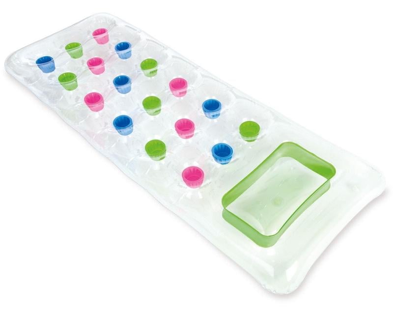 Матрац пляжний Intex 188х71 см одномісний Прозорий (6215)