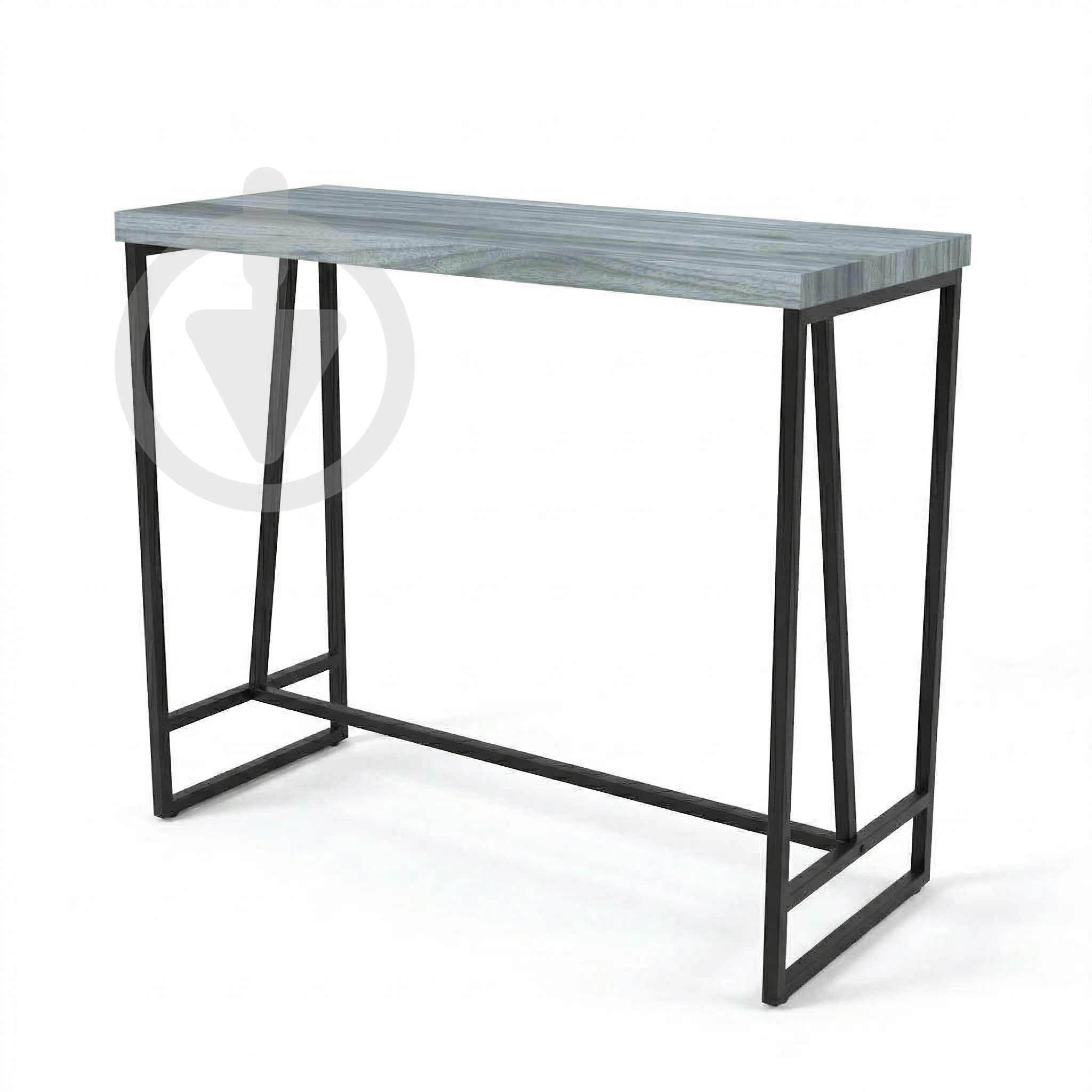 Барный стол AVVS Remond Лофт 1110х470 мм натуральное дерево 40 мм/металлический каркас Черный/Канадская Сосна Барный стол AVVS Remond Лофт 1110х470 мм натуральное дерево 40 мм/металлический каркас Черный/Канадская Сосна