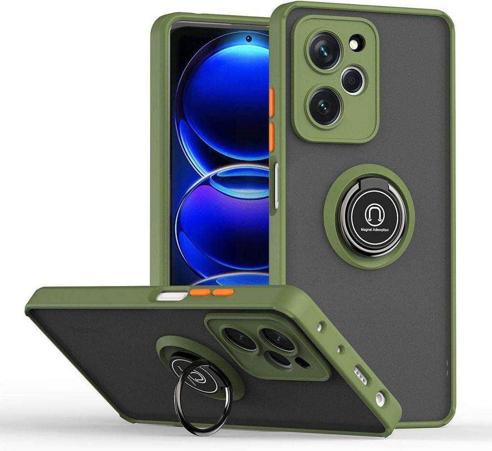 Защитный чехол MatteLuxe Xiaomi Poco X5 Pro 5G (с кольцом) Khaki (38256-17)