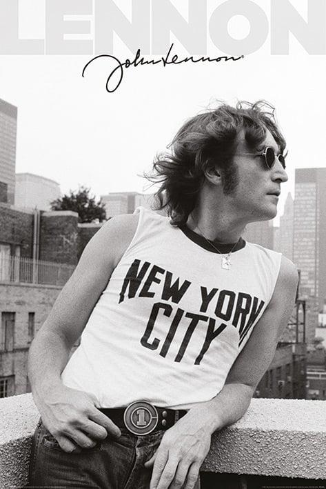 Постер плакат Джон Леннон/John Lennon NYC Profile 61x91,5 см