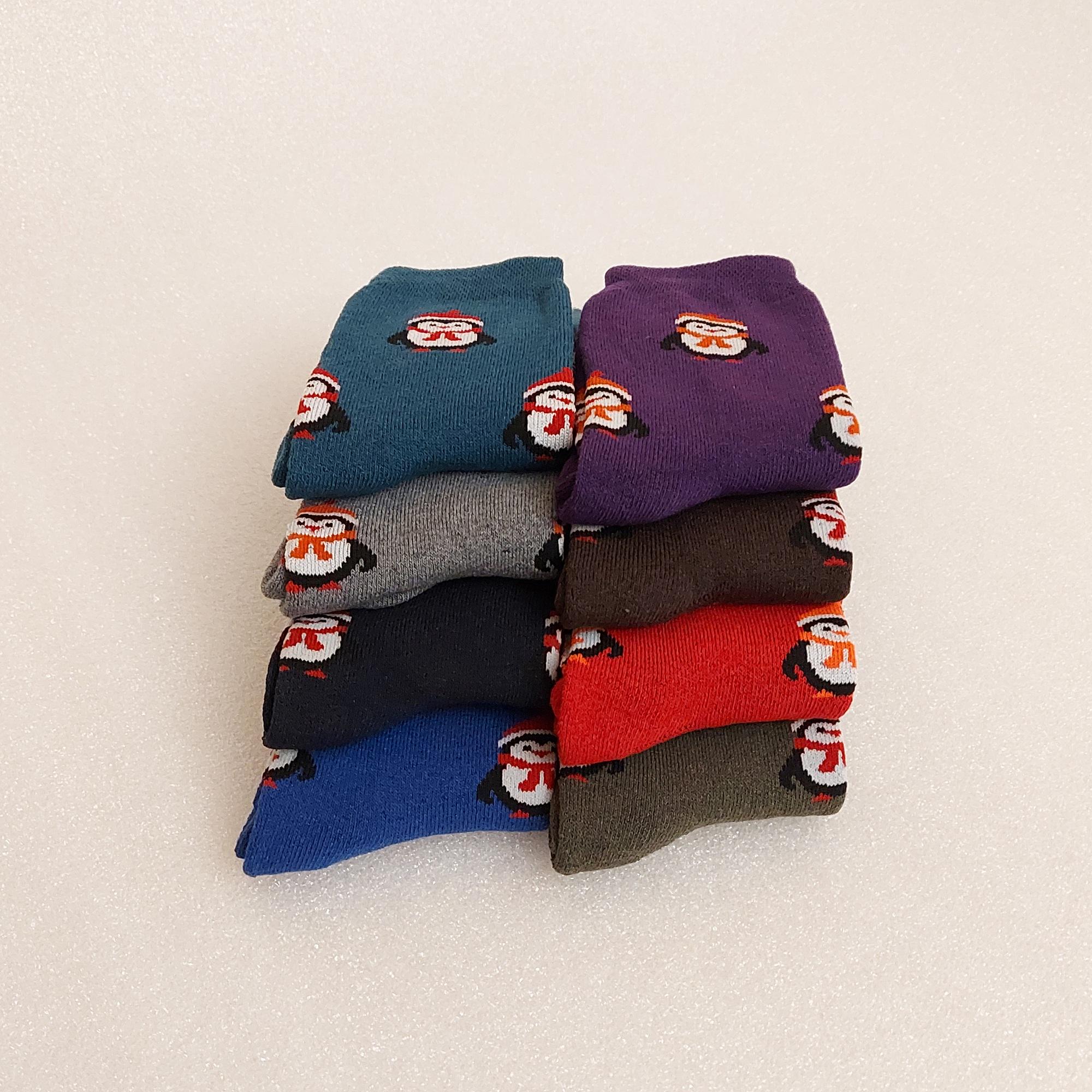 Набір шкарпетки жіночі зимові махрові Житомир Пінгвіни 6 пар р. 37 Різнокольорові (0561) - фото 3