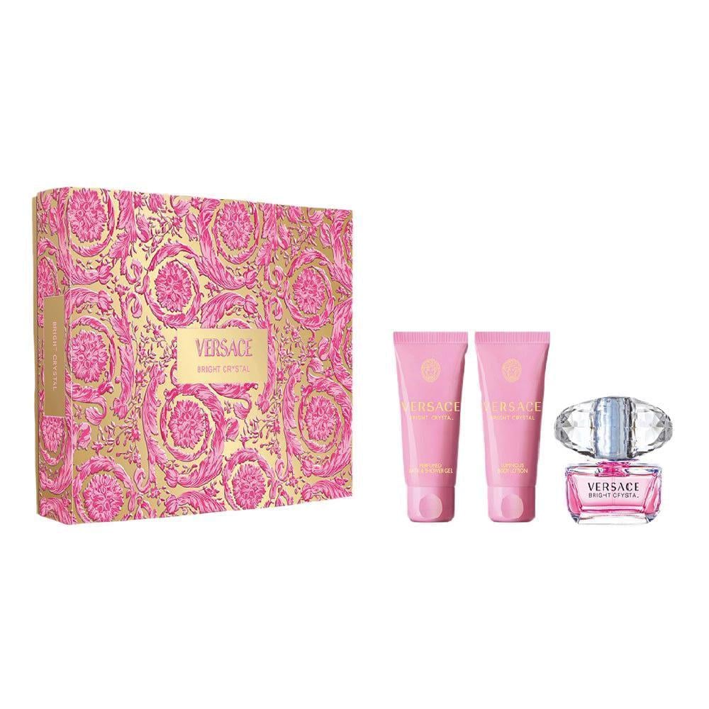 Подарунковий набір для жінок Versace Bright Crystal туалетна вода 50 м/гель для душу 50 мл/лосьйон для тіла 50 мл (375066)