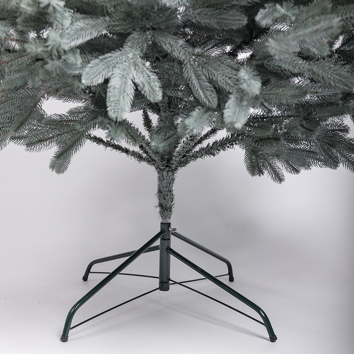 Штучна ялинка лита Буковельська V24 з металевою підставкою 2,30 м Блакитний (NYT15026) - фото 4