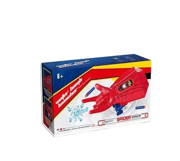 Бластер "Человек паук" 2в1 с орбизами и мягкими патронами (167320) Бластер "Человек паук" 2в1 с орбизами и мягкими патронами (167320)