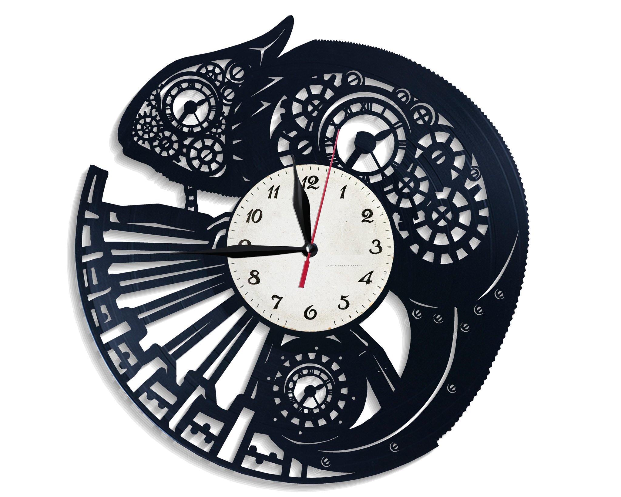 Часы настенные Хамелеон 2560 из виниловой пластинки