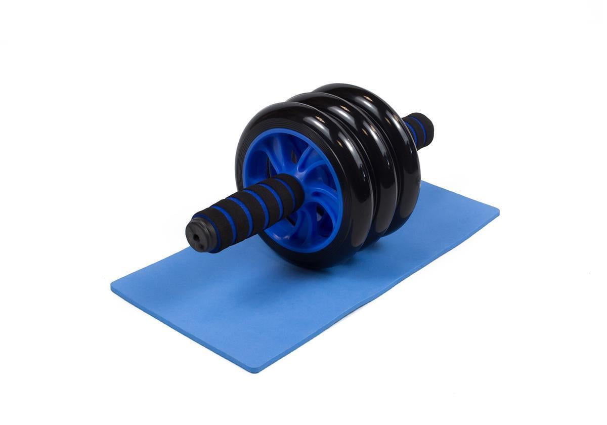 Ролик для пресса EasyFit с ковриком Синий (EF-1353-B)