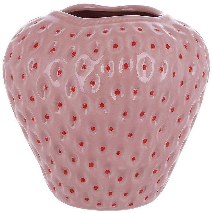 Ваза керамическая Strawberry 18х17 см Розовый Ваза керамическая Strawberry 18х17 см Розовый