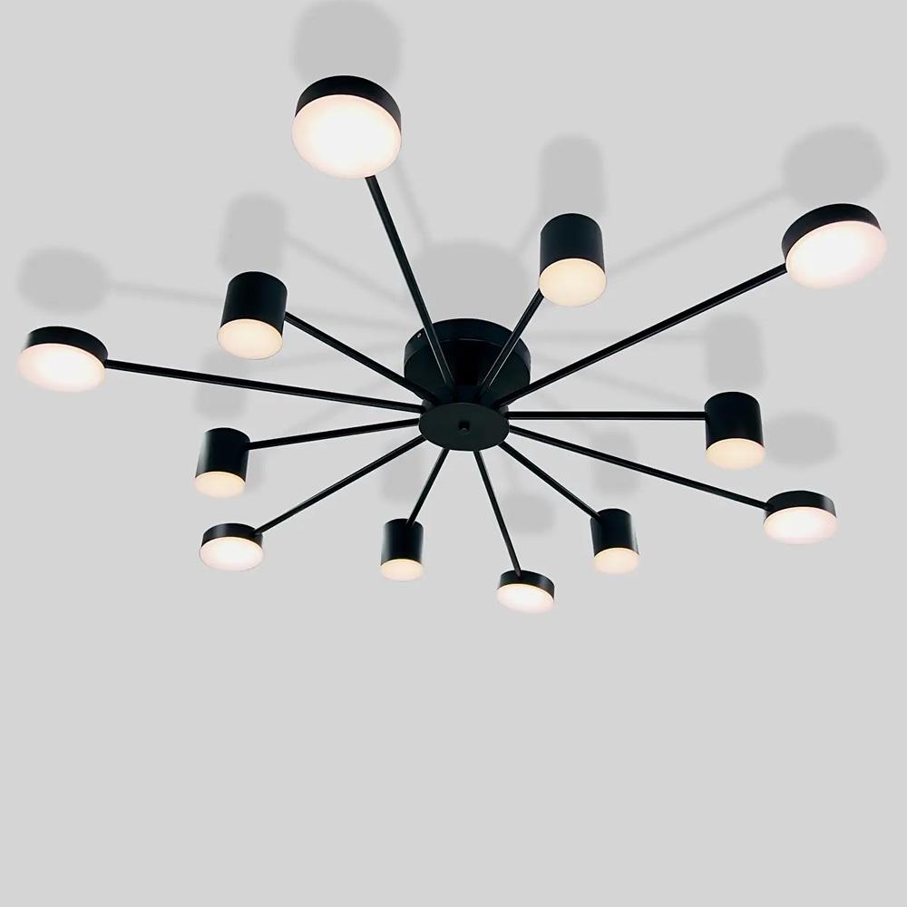Люстра потолочная светодиодная Light House SY-18898/12 BK 144W 1200х130 мм Черный Люстра потолочная светодиодная Light House SY-18898/12 BK 144W 1200х130 мм Черный