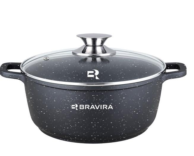 Кастрюля BRAVIRA BlackForge круглая 5,5 л (BR8001-26)