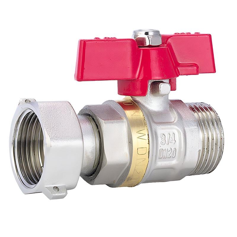 Кран шаровой с накидной гайкой FADO New 3/4" НВ прямой латунь (KG02) Кран шаровой с накидной гайкой FADO New 3/4" НВ прямой латунь (KG02)