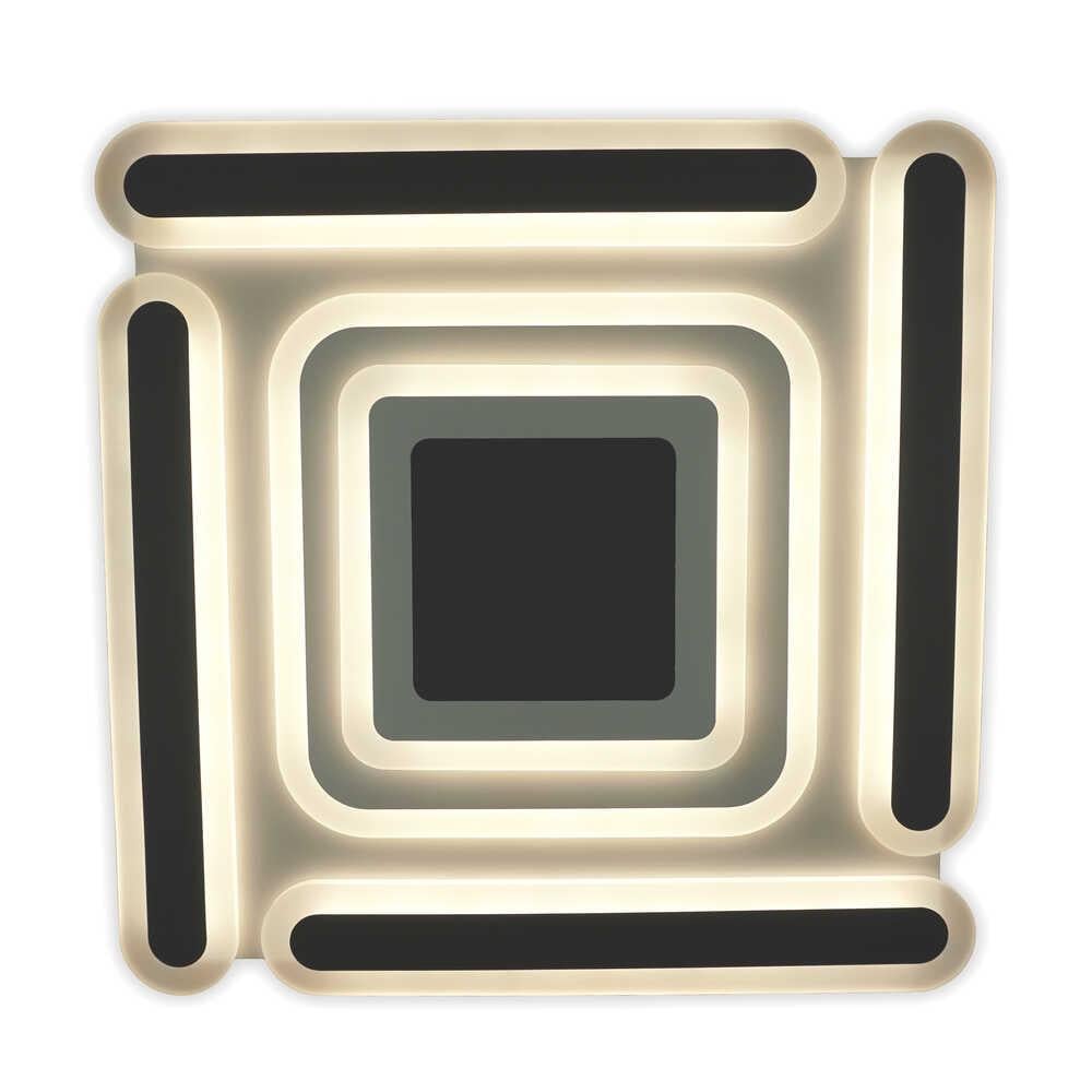 Світильник Violux LED smart MATRIX з пультом 120W 3000-6000K IP20 квадрат Чорний (220505)