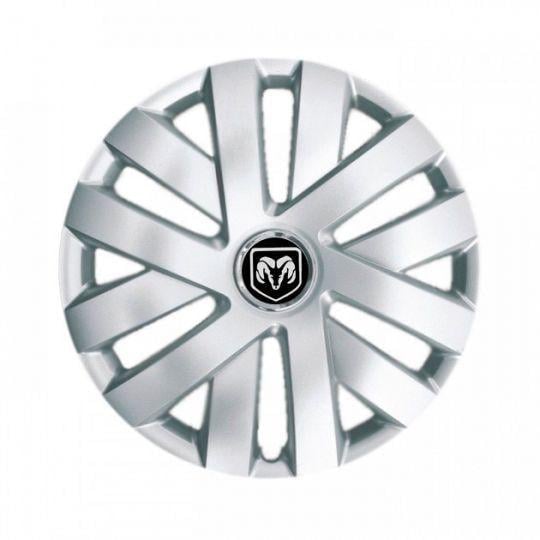 Автомобильные колпаки SKS 216 R14 с логотипом Dodge 4 шт. Серебристый