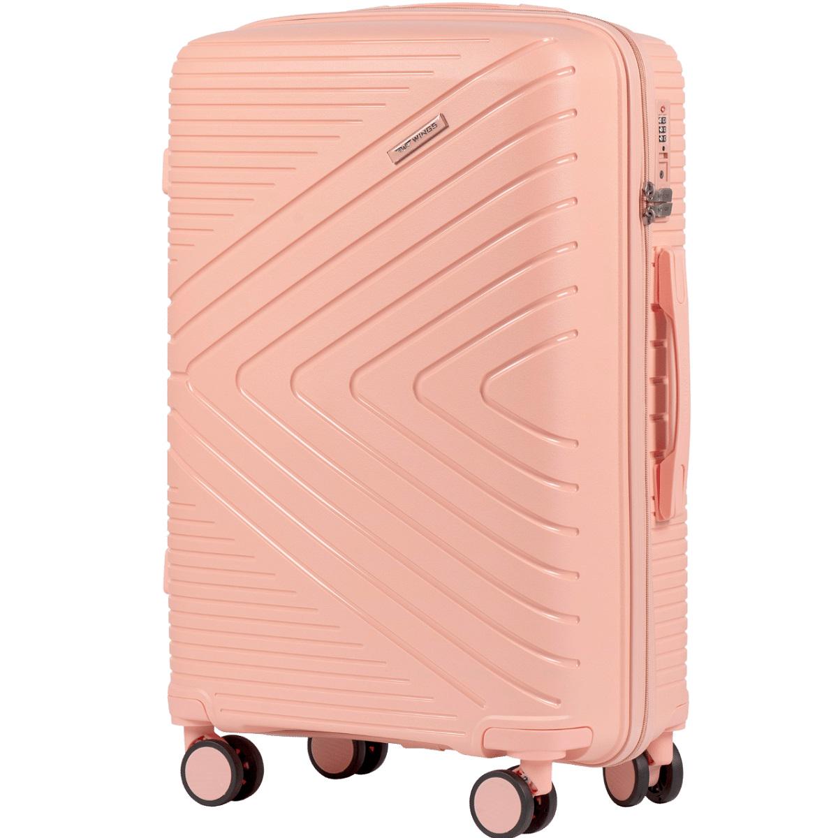 Чемодан полипропиленовый Wings 181-05 средний Коралловый (Wp00528)