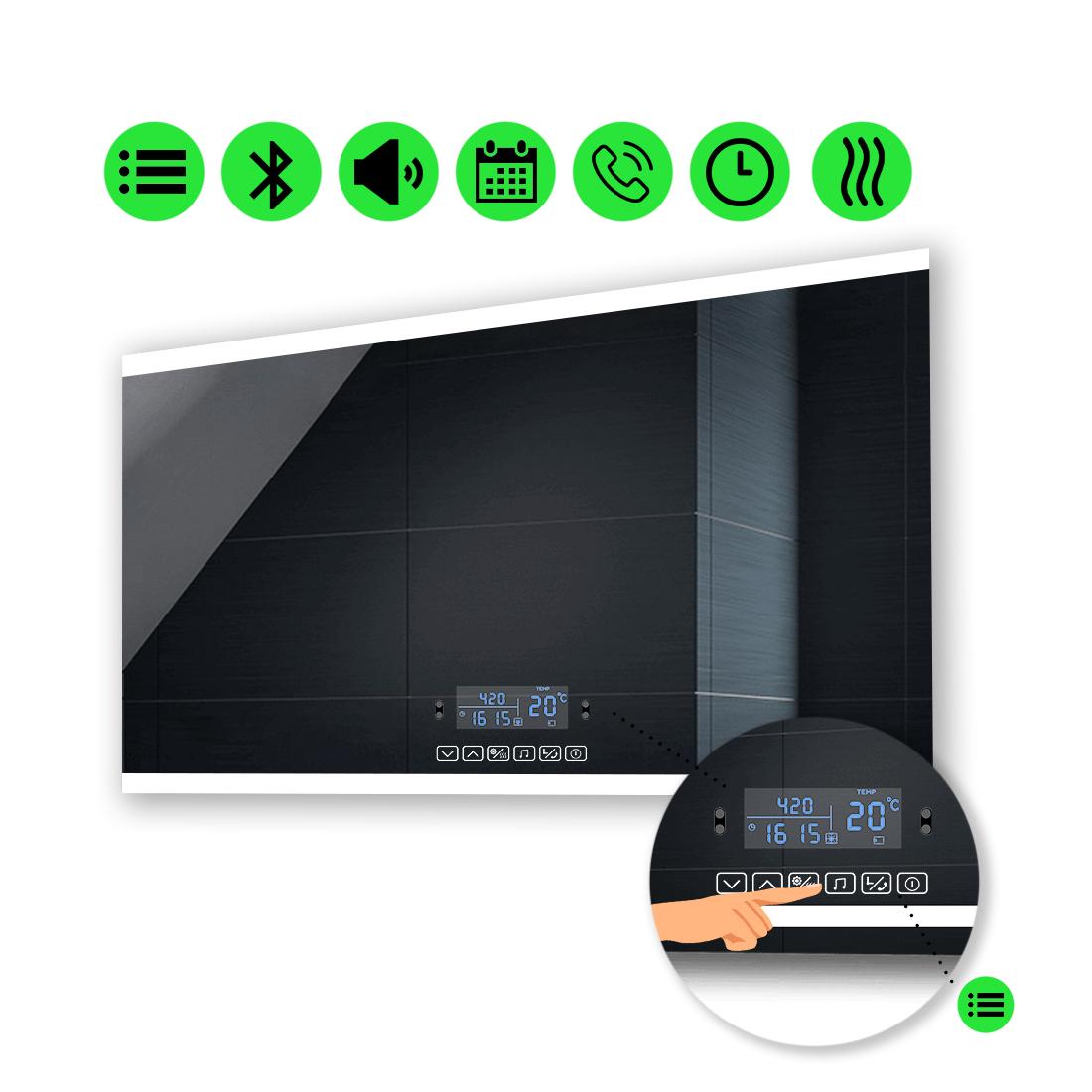 LED-зеркало 70x60 см с Smart-блоком и подогревом Ines (Inesg17)