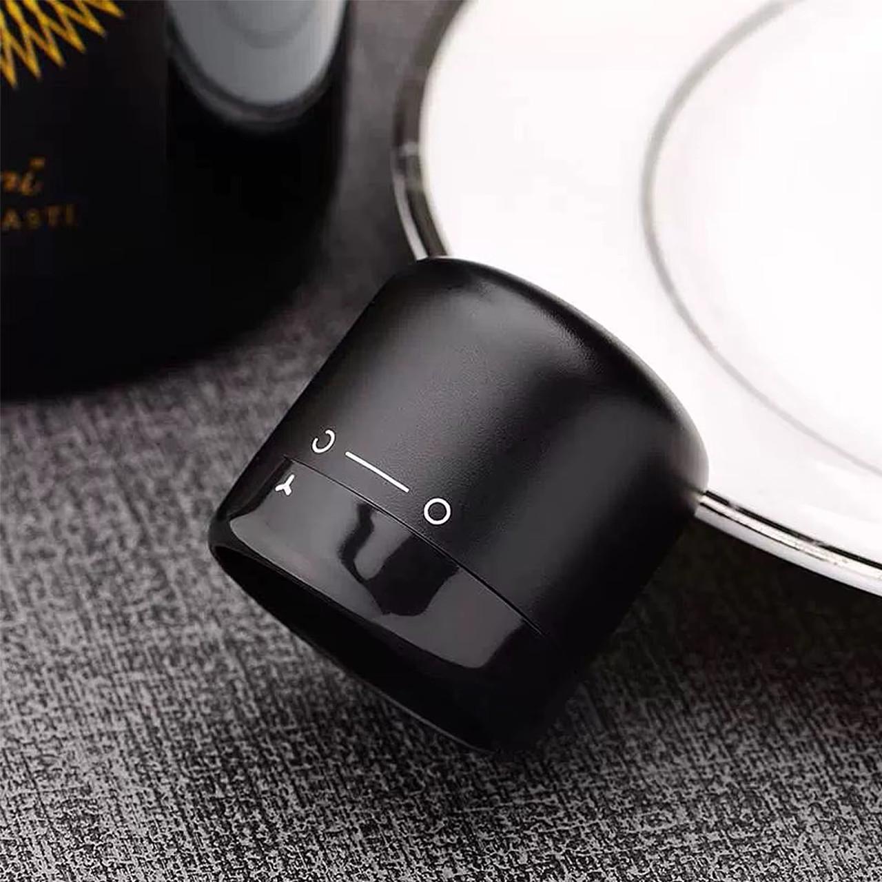 Набір вакуумних пробок для пляшки Чорний (WineChampSet35) - фото 4 Набір вакуумних пробок для пляшки Чорний (WineChampSet35) - фото 4