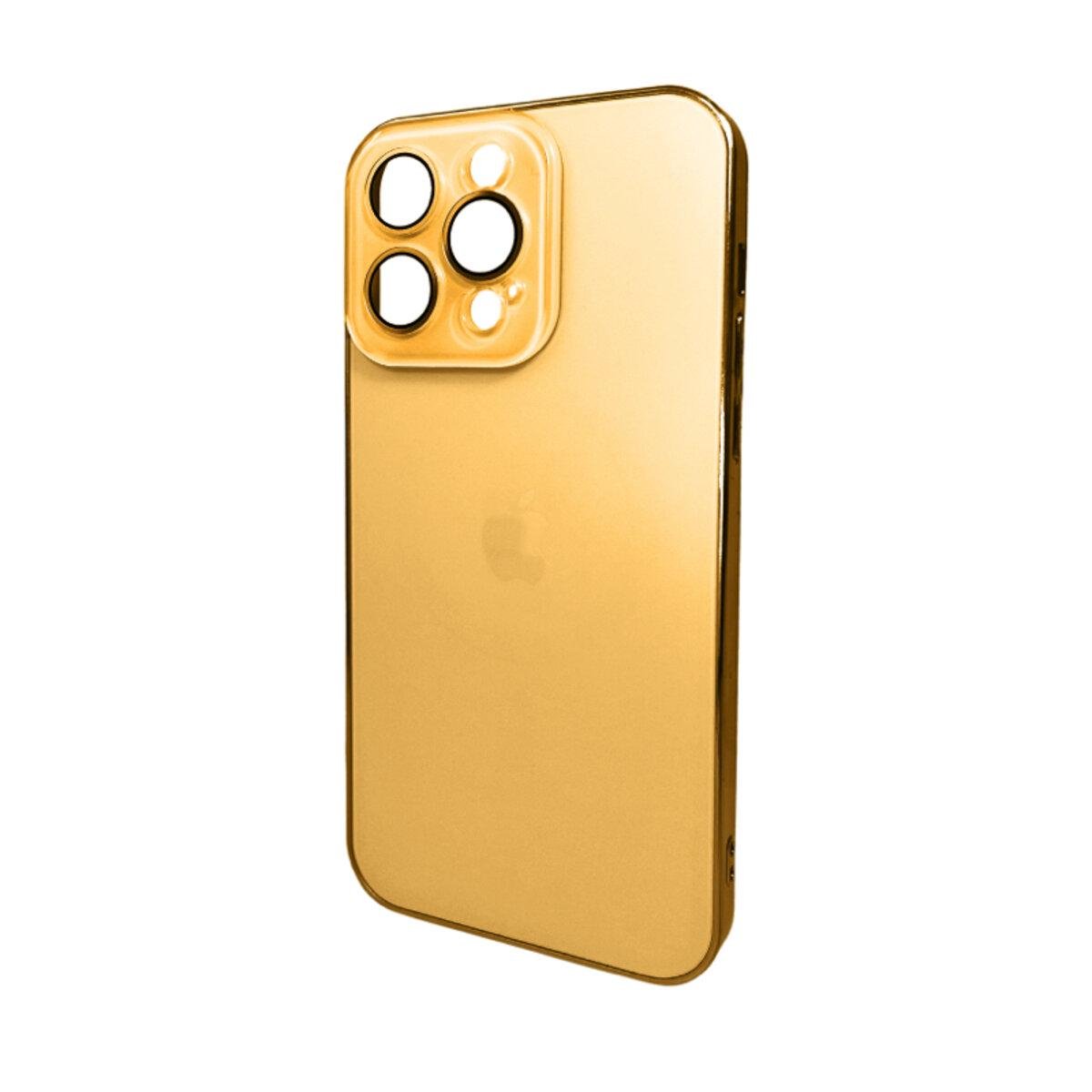 Противоударный чехол для Apple iPhone 13 Pro Sapphire Frame MagSafe Gold