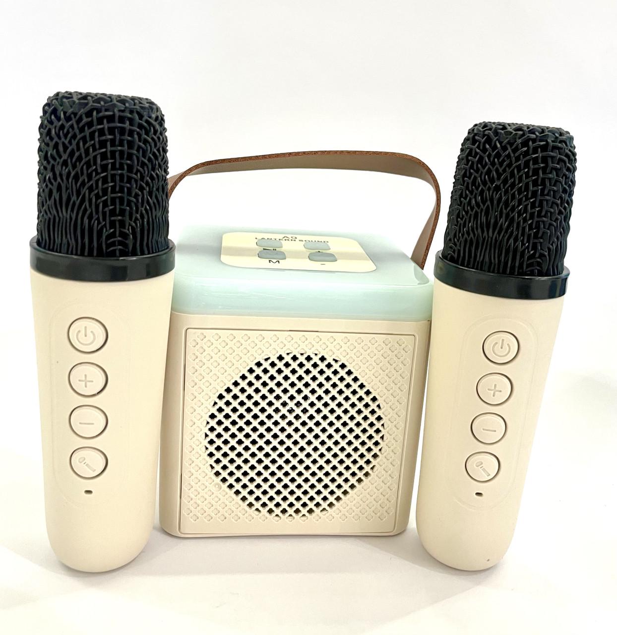 Набор караоке и Bluetooth колонка/2 беспроводных микрофона
