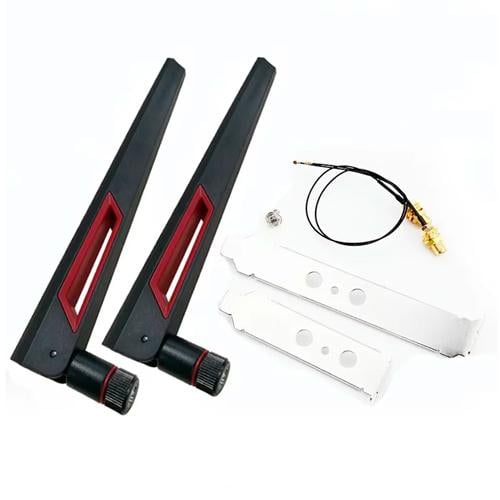 Антенны Wi-Fi 2,4-5 ГГц с кабелем MHF4 для модулей AX200/AX210 2 шт. Black (877424)