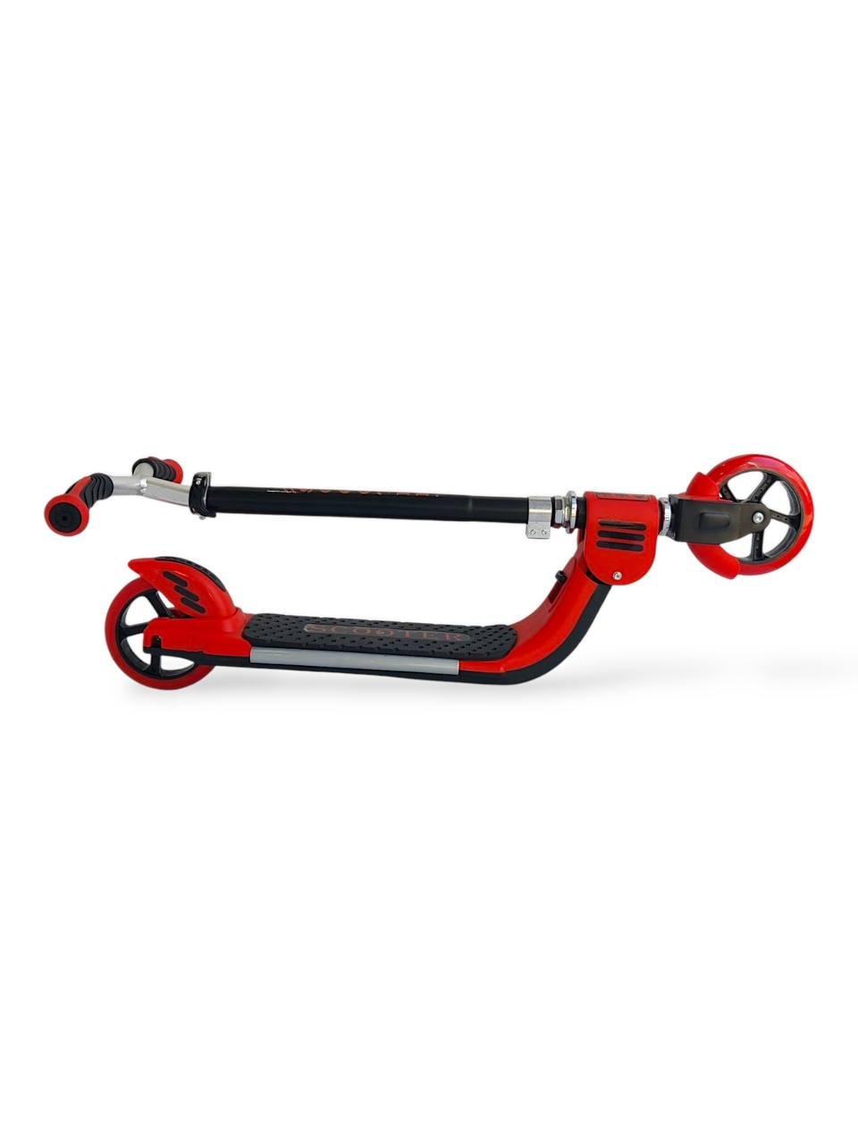 Самокат дитячий двоколісний Scooter HBC 391X до 75 кг з ножним гальмом Червоний (391Xr-s2) - фото 4