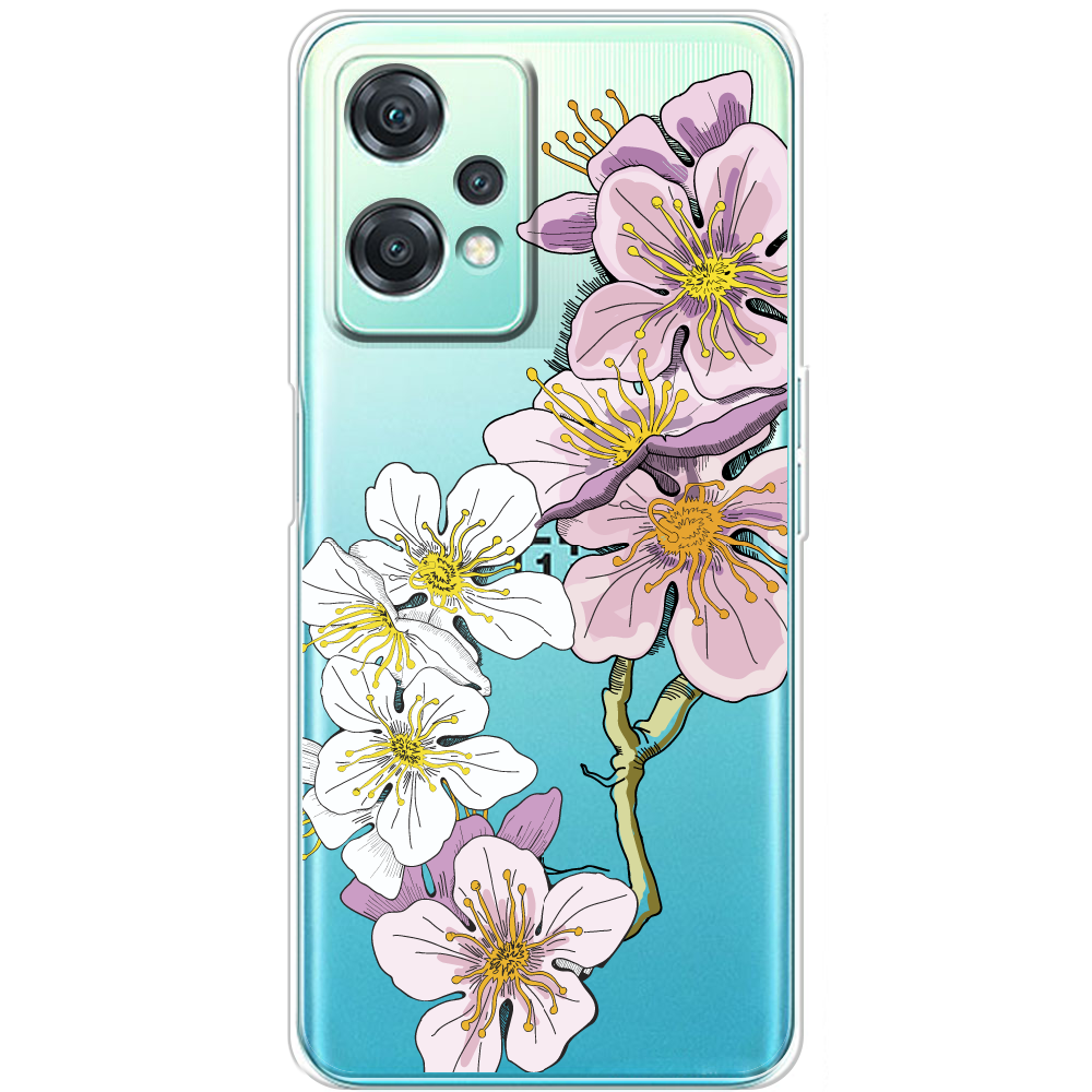 Чехол OnePlus Nord CE 2 Lite 5G Cherry Blossom Прозрачный силикон (44617-cc4-44617)