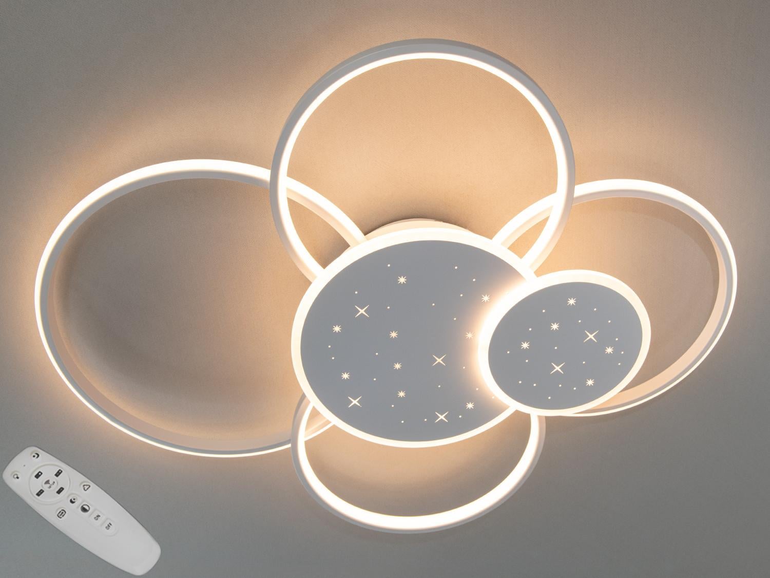 Люстра LED потолочная Diasha 2448WH dimmer 115W Белый