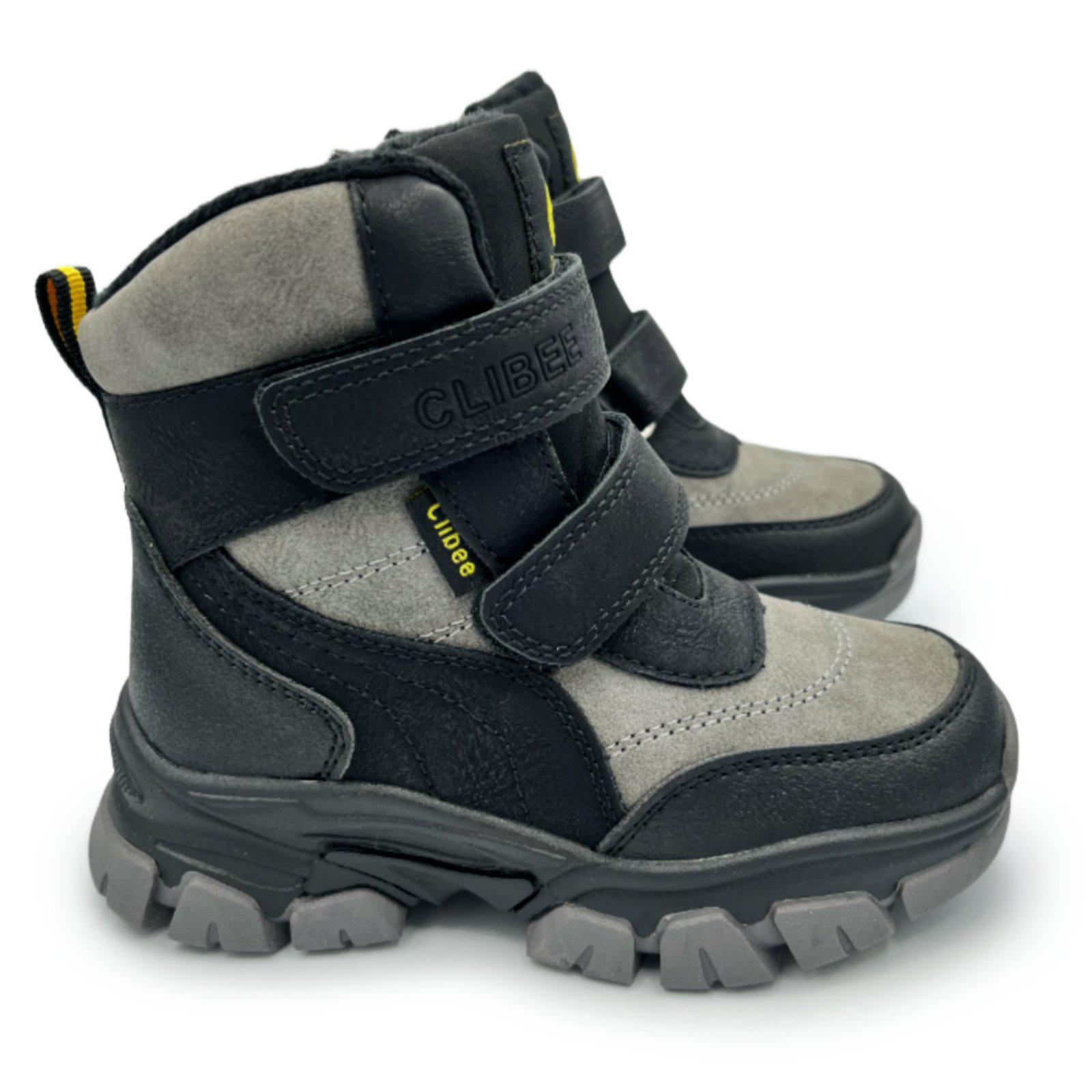 Черевики дитячі зимові для хлопчика Clibee MV-1601s р. 31 Сірий