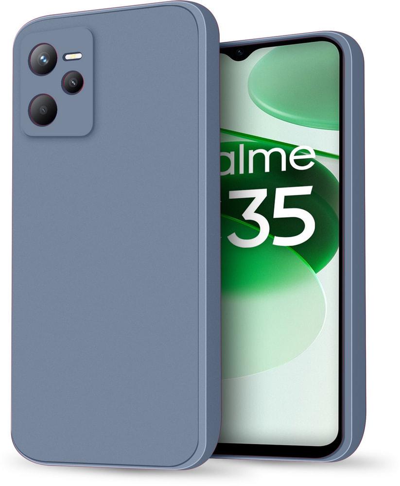 Силиконовый чехол HardCorner для Realme C35 Gray Blue (30670-6D)