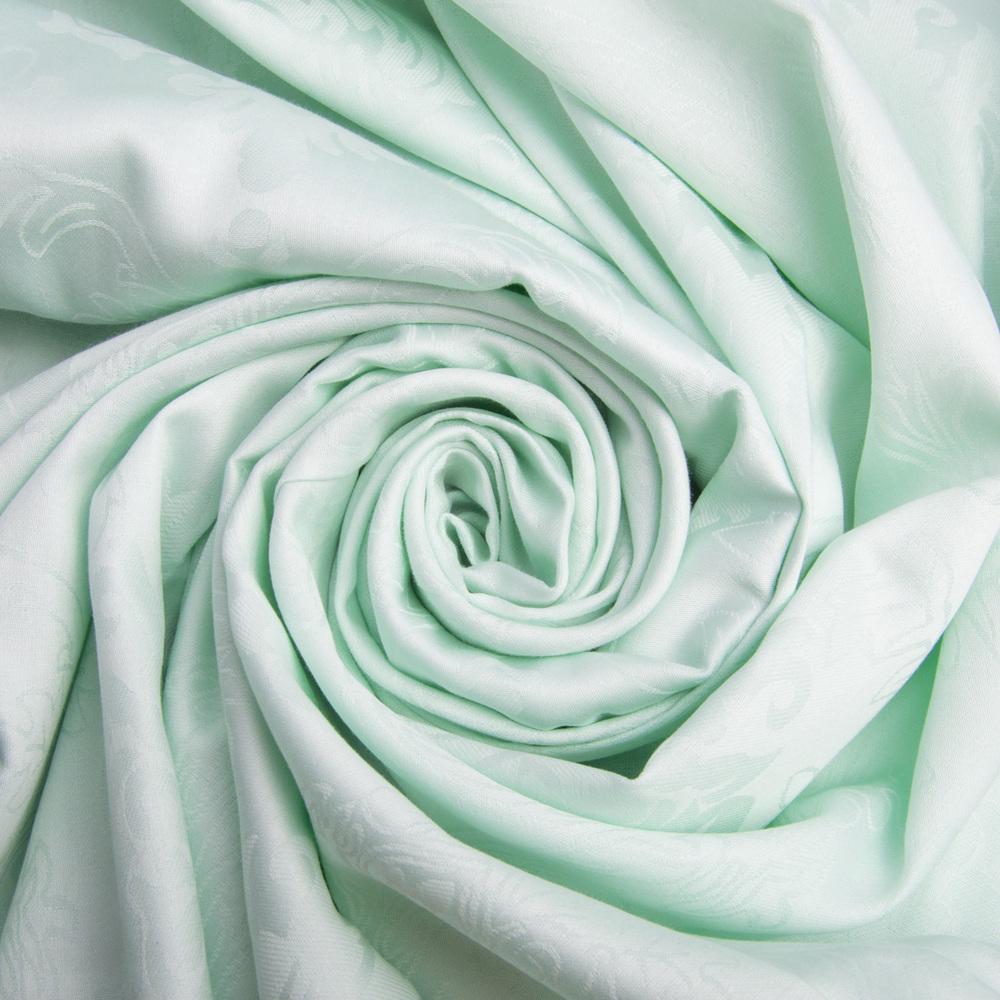 Тканина сатин жакард для постільної білизни V-52 Hunkar v-68 однотонна М'ятний (24509)