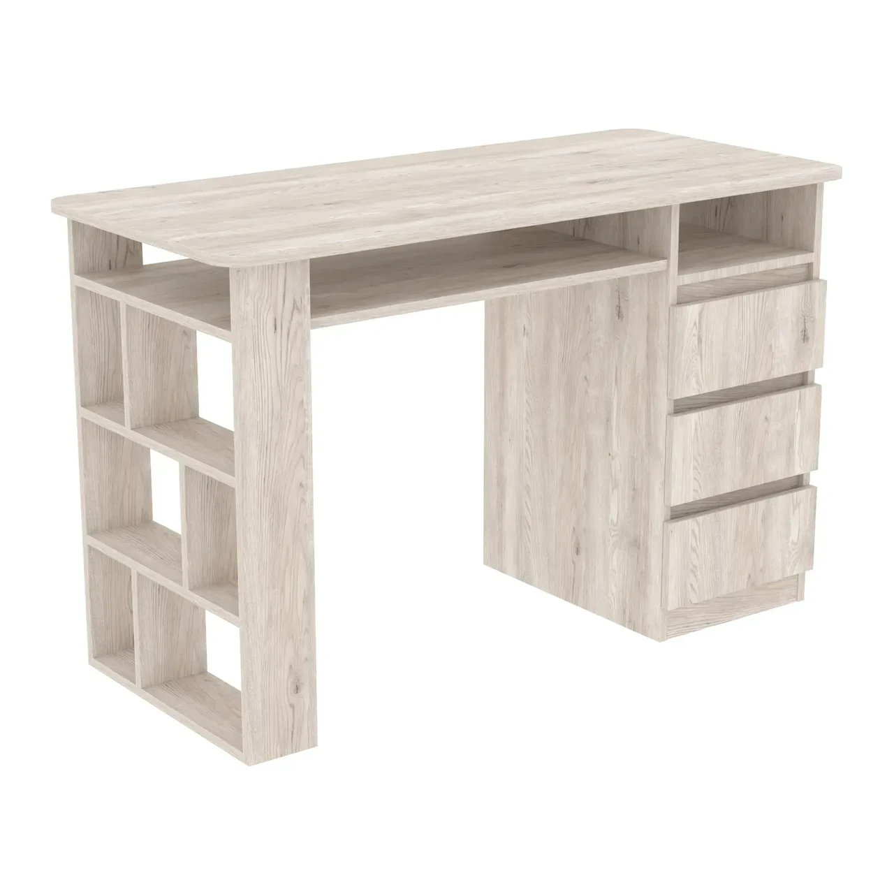 Стол маникюрный Kontinent СМ-2 правый 1200х550х760 мм Самоа Дымчатый (82955715) - фото 1 Стол маникюрный Kontinent СМ-2 правый 1200х550х760 мм Самоа Дымчатый (82955715) - фото 1