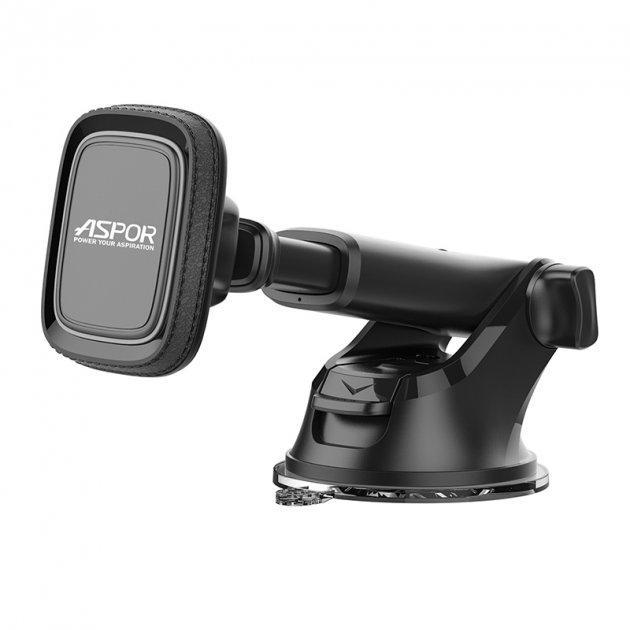 Автодержатель для телефона Aspor J3 магнитный Черный (1882117064) - фото 2 Автодержатель для телефона Aspor J3 магнитный Черный (1882117064) - фото 2