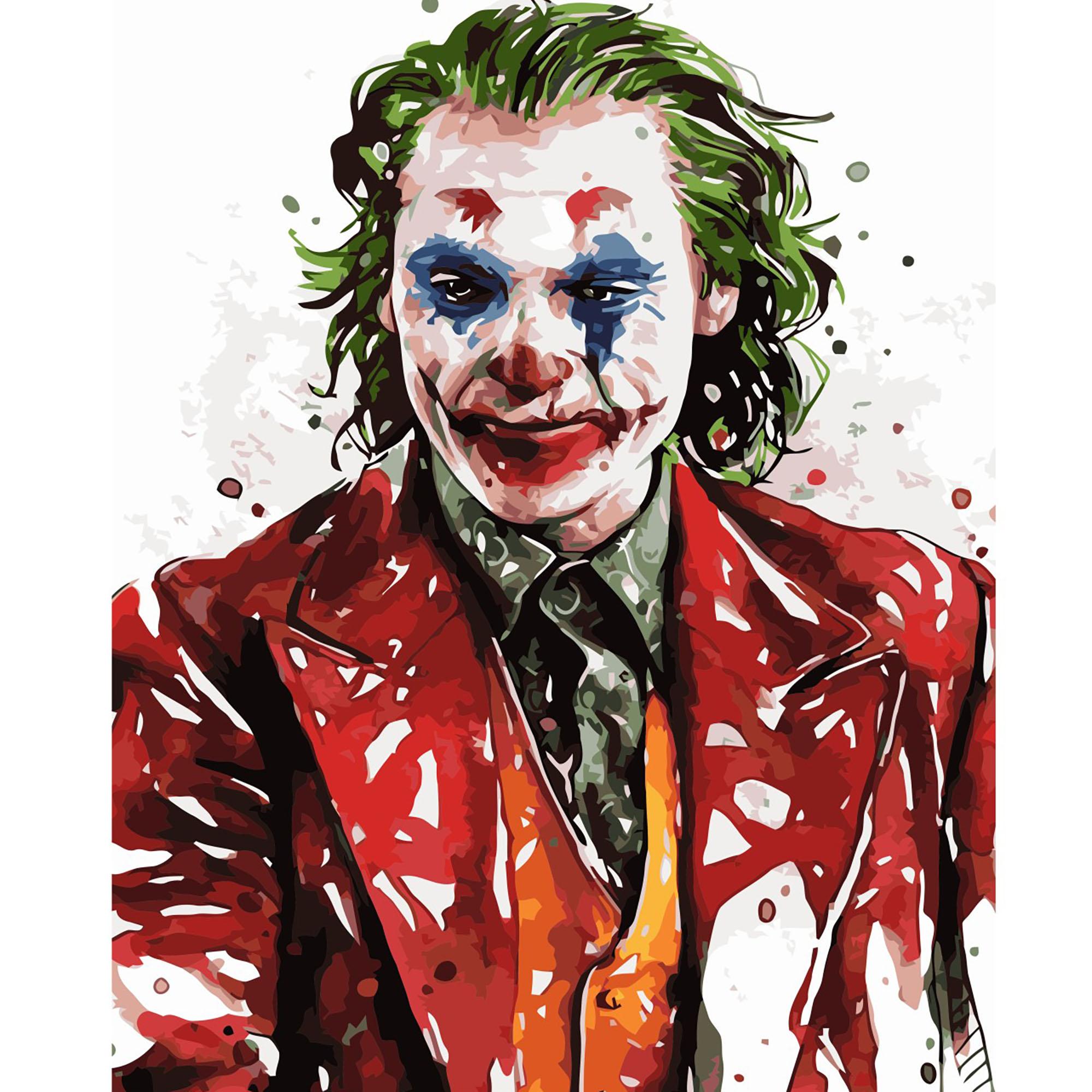 Картина по номерам Strateg Акварельный Джокер 40x50 см (VA-2722)