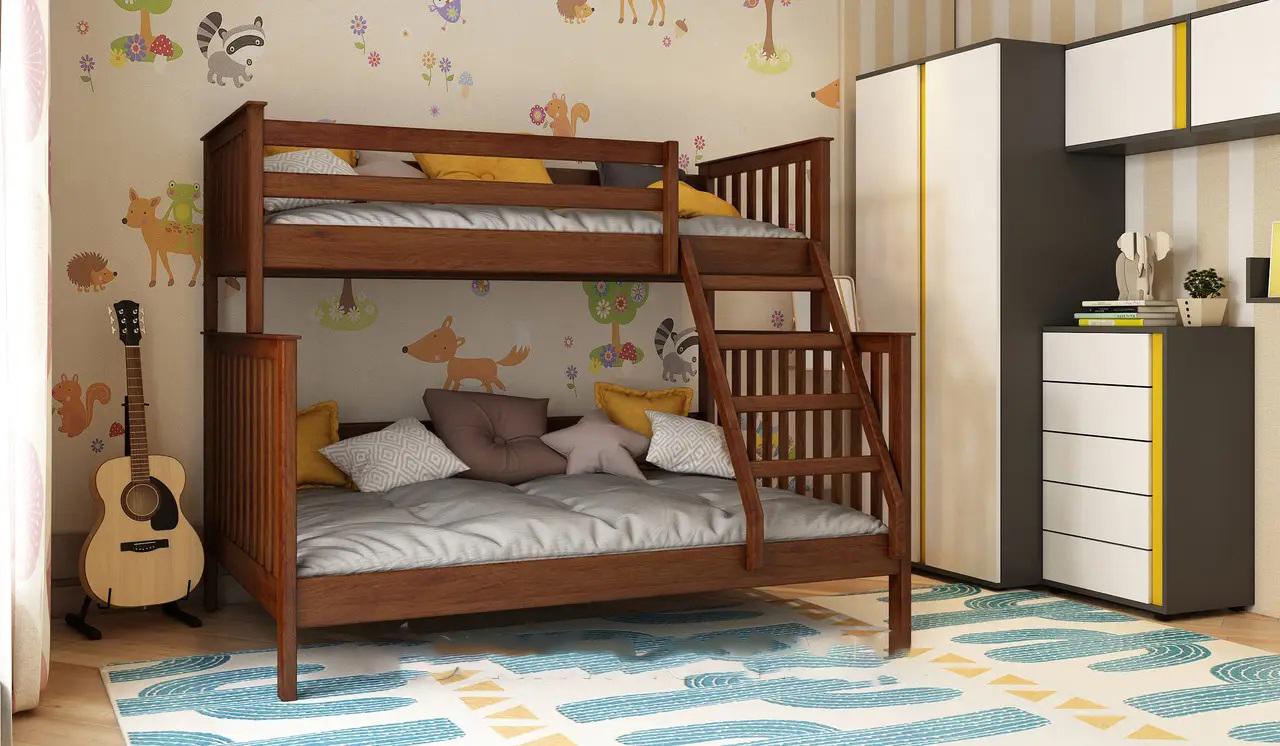 Кровать двухъярусная STEMMA Остин из натурального дерева сосна 120х80х200 см Яблоня (51920)