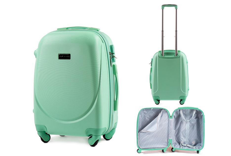 Валіза пластикова WINGS 310 S на 4 колесах М'ятний (CEKRBWI310SM4MYA) - фото 4