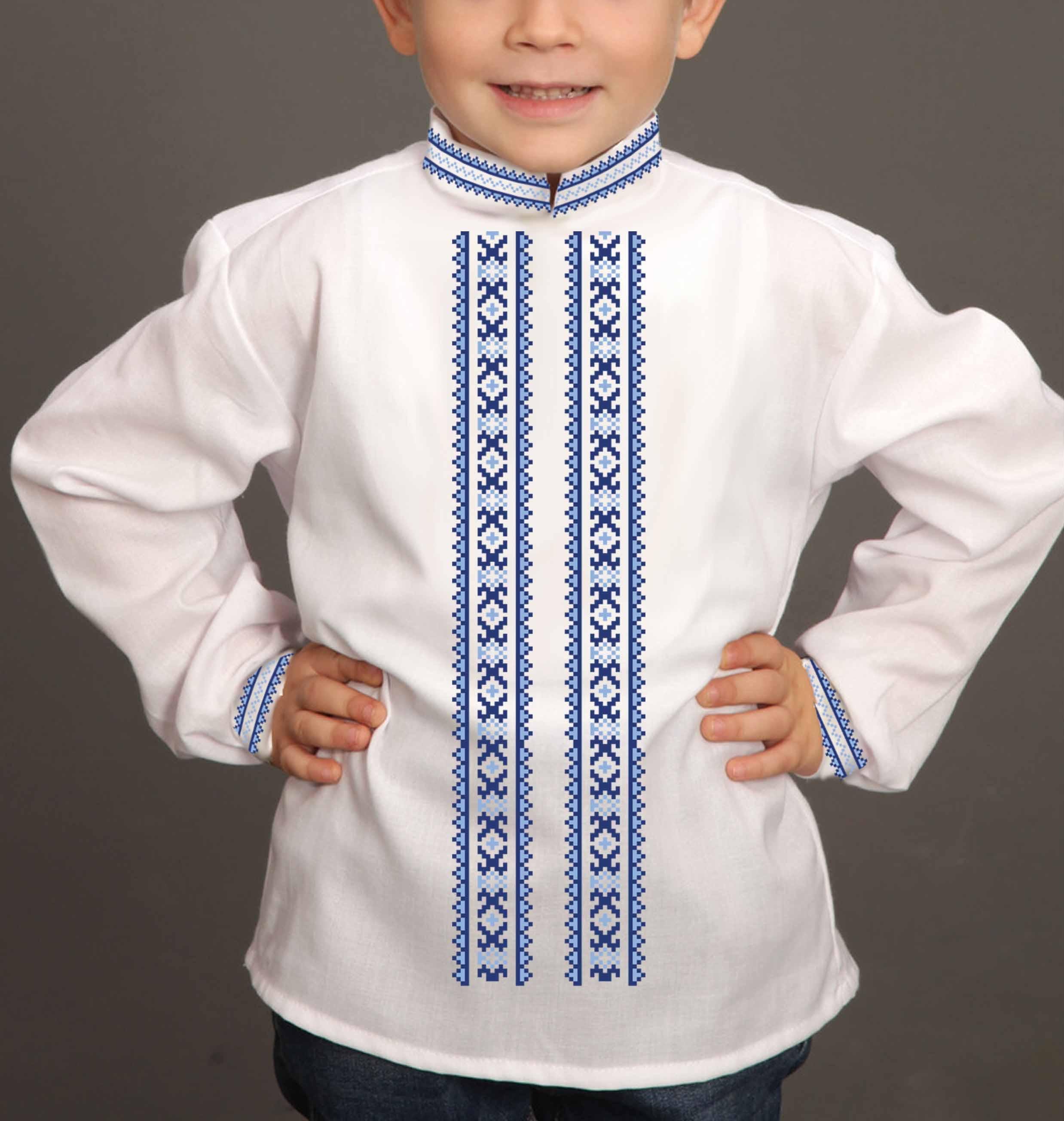 Заготовка для вишивки нитками або бісером сорочка СХГ-1 габардин