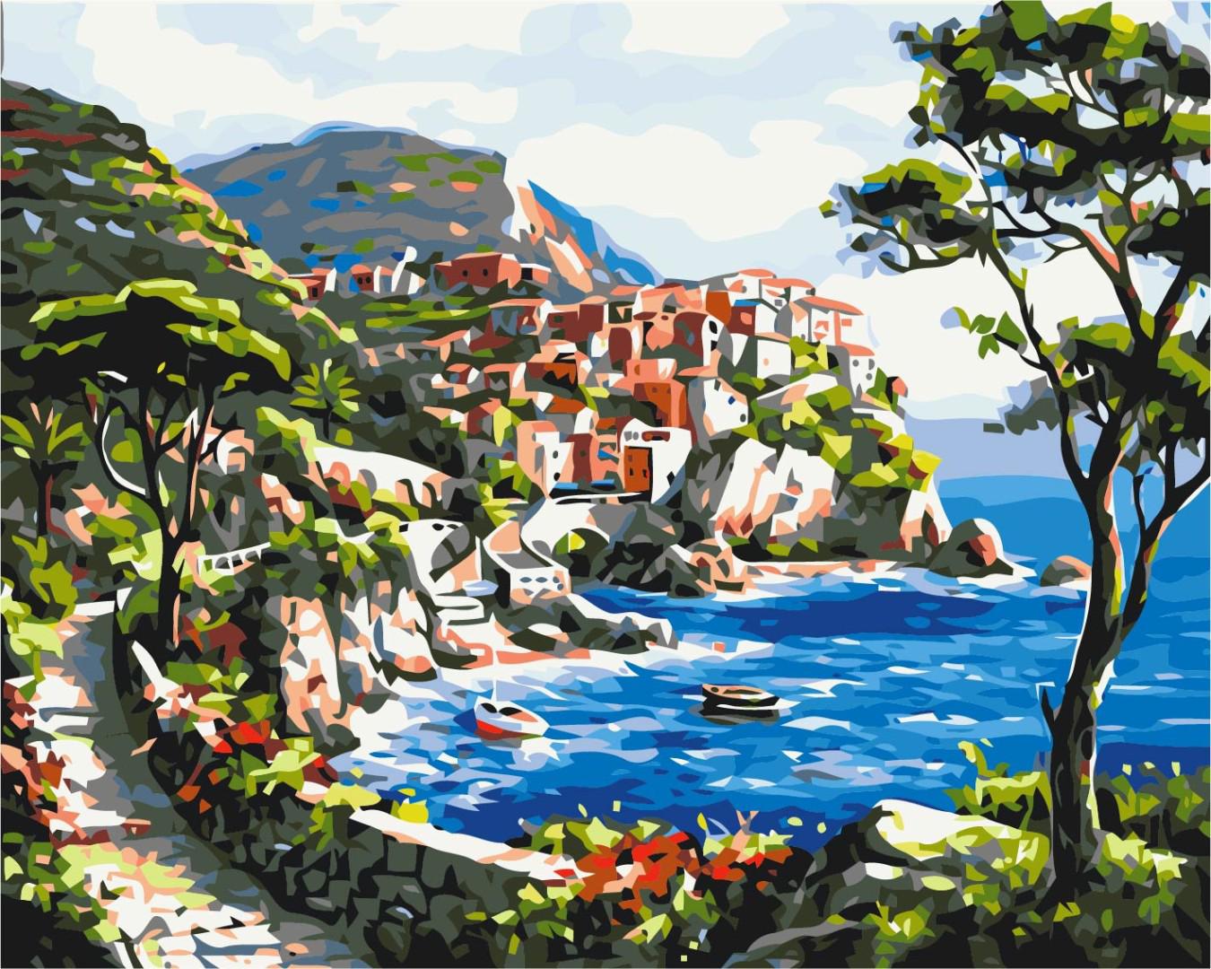 Картина по номерам Brushme Живописный остров 40x50 см (BS23164)