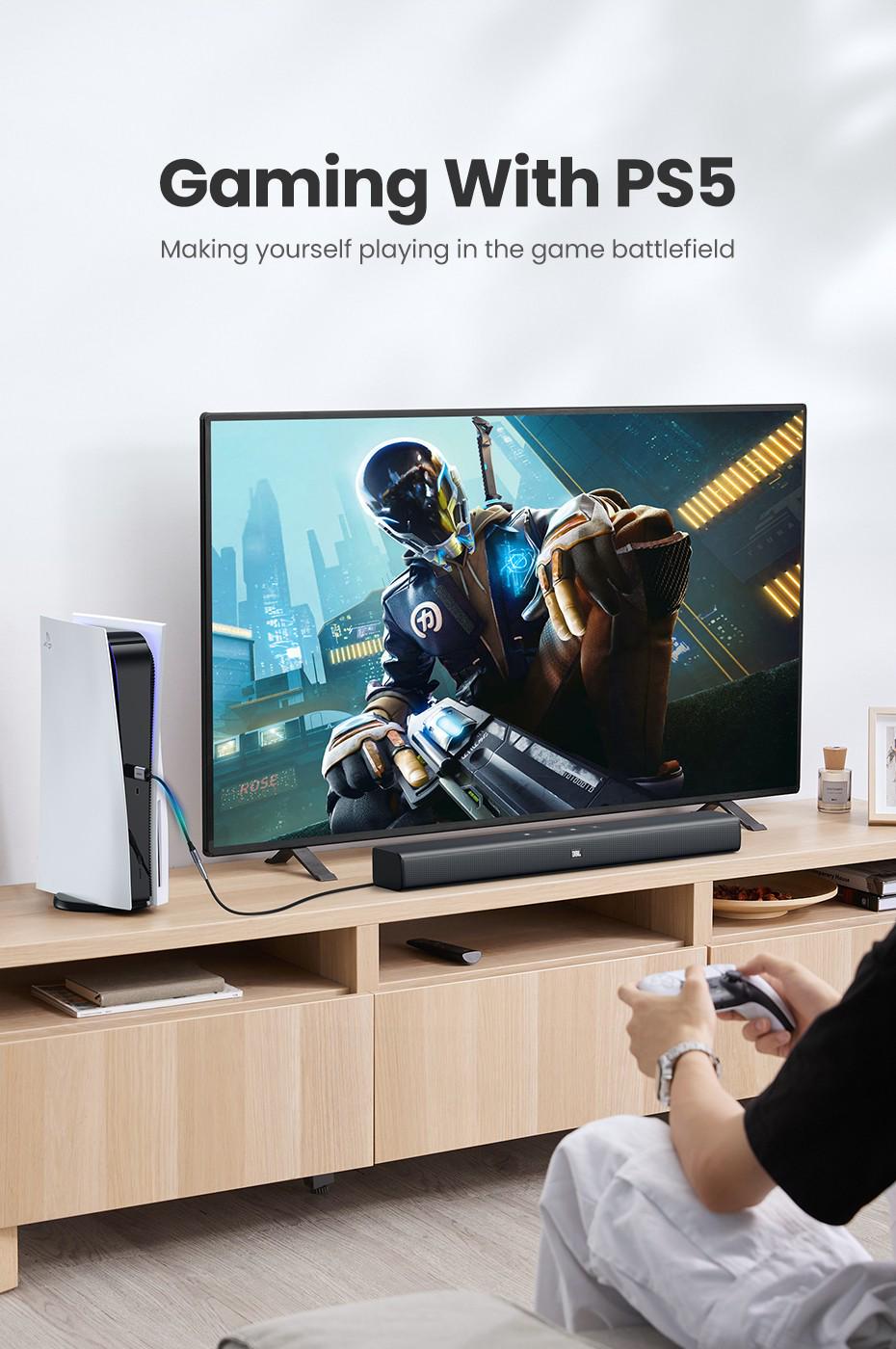 Зовнішня звукова карта UGREEN USB 2.0 3,5 мм TRRS 24 біт 96 кГц 1 м Чорний (45522) - фото 16