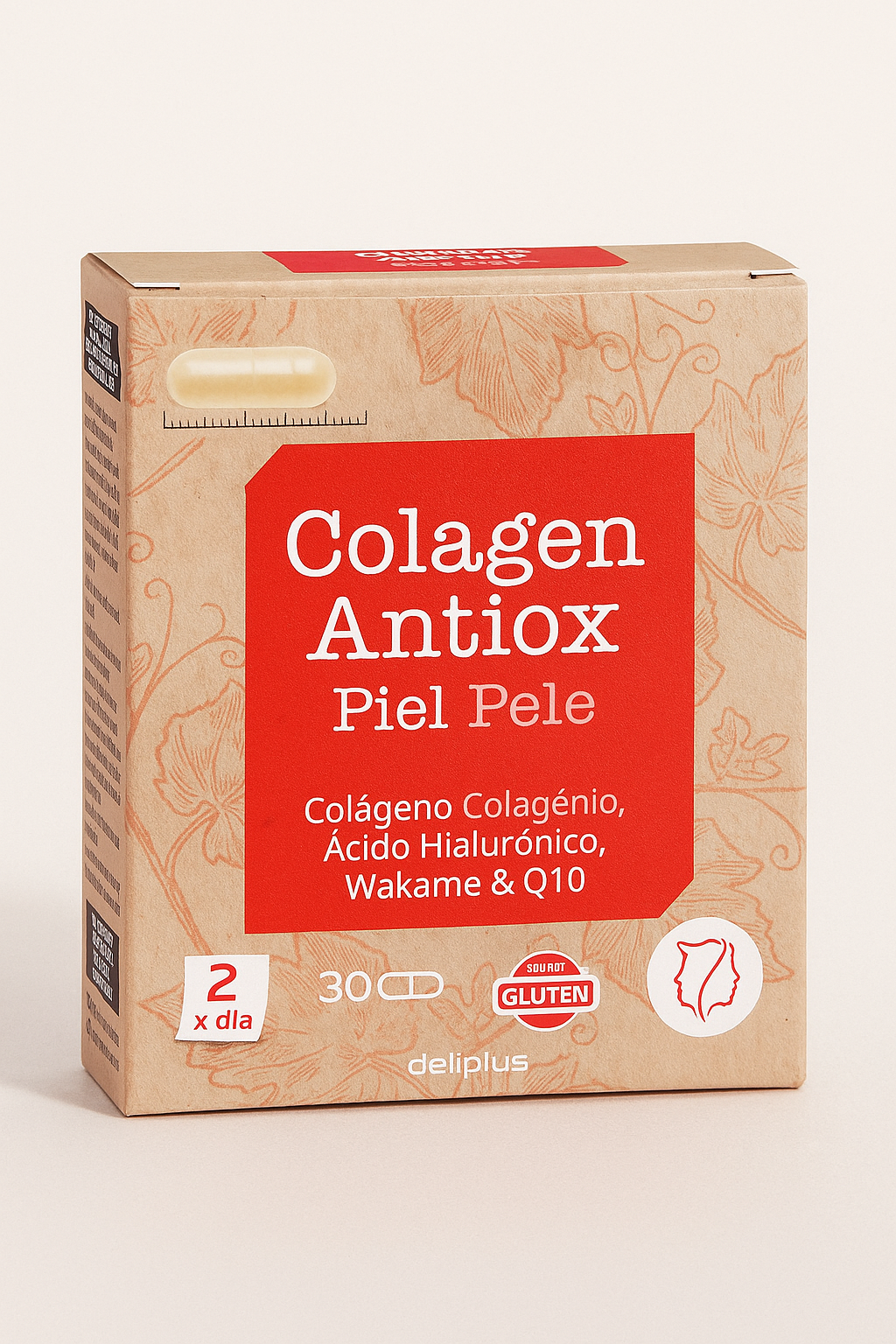 Пищевая добавка для поддержания молодости и красоты изнутри Deliplus Cápsulas Colagen Antiox piel 30 шт. (27209185)