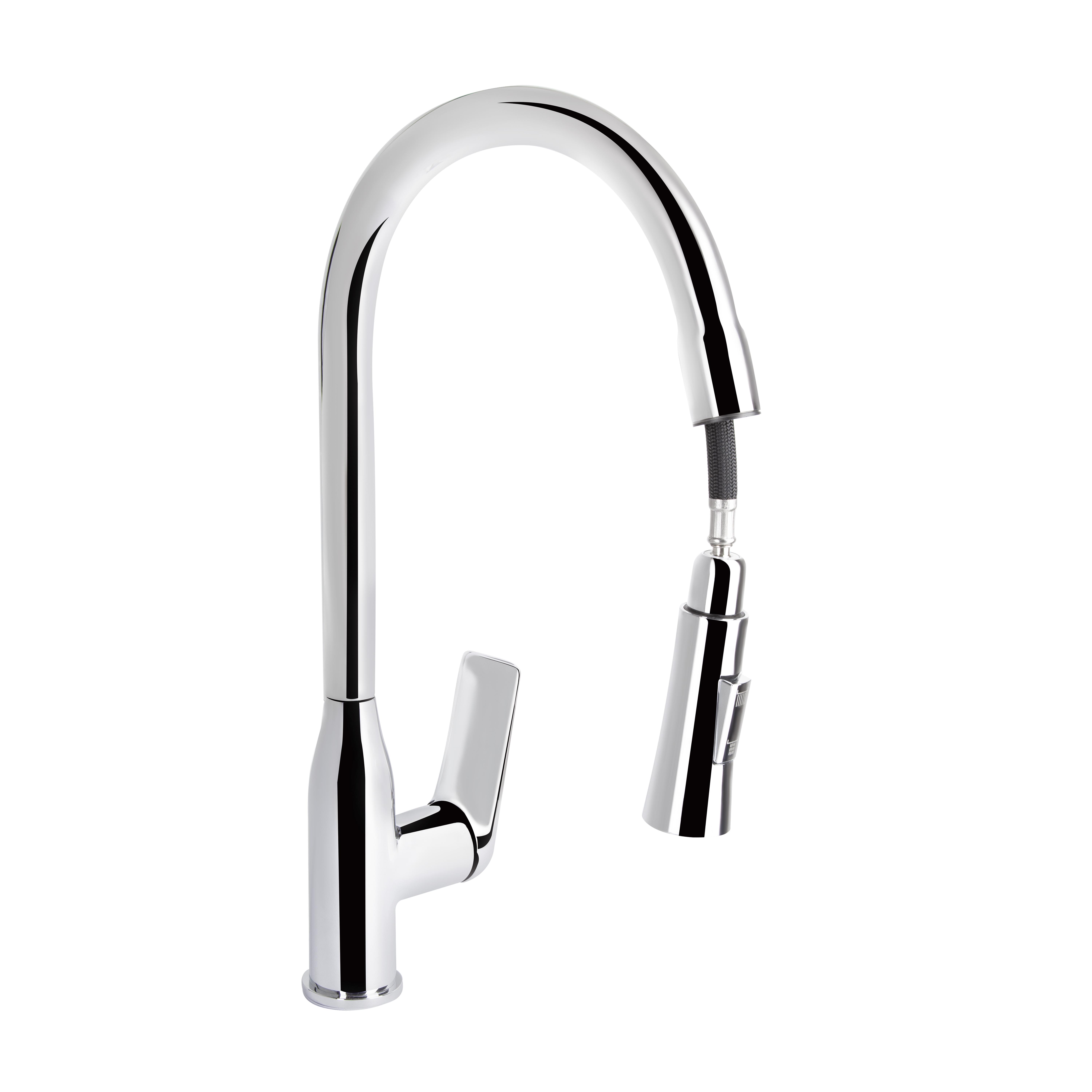 Смеситель для кухни Qtap Vlasta с выдвижным изливом Chrome (QTVLA344CRM45646)