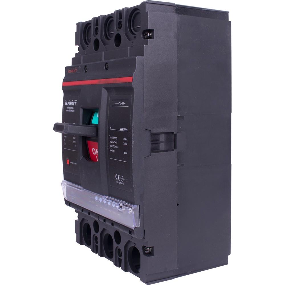 Автоматичний вимикач силовий e.industrial.ukm.630Re.500 з електронним розчіплювачем 3 полюси 500 А (54540)