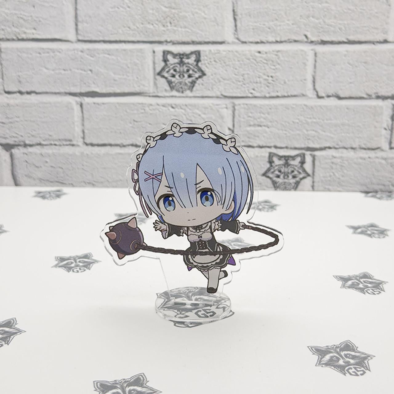 Фигурка коллекционная акриловая Chibi Аниме Re Zero Жизнь с нуля в альтернативном мире Рем 10 см (2220284978)