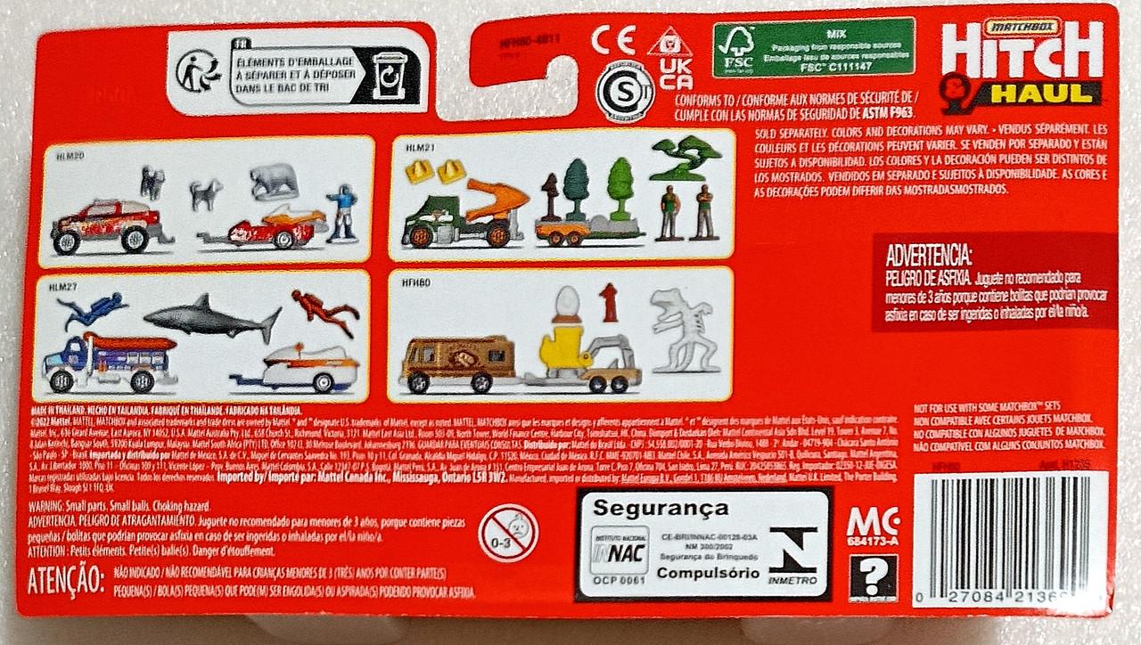 Набор игрушечных машинок Matchbox Truck Camper & MBX Flat Trailer 2023 MBX Archaeologist Dig 9/9 Hitch & Haul (HFH80) - фото 3 Набор игрушечных машинок Matchbox Truck Camper & MBX Flat Trailer 2023 MBX Archaeologist Dig 9/9 Hitch & Haul (HFH80) - фото 3