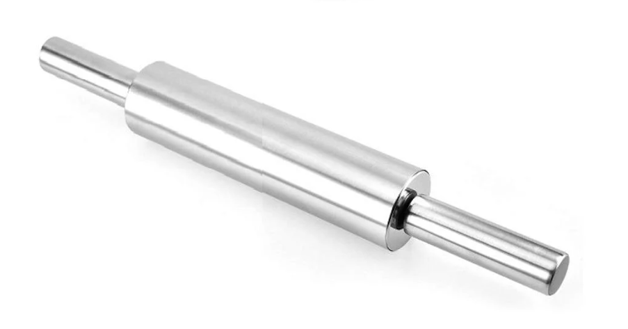 Скалка R97330-39 SS с вращающимся валиком 39х5 см Скалка R97330-39 SS с вращающимся валиком 39х5 см