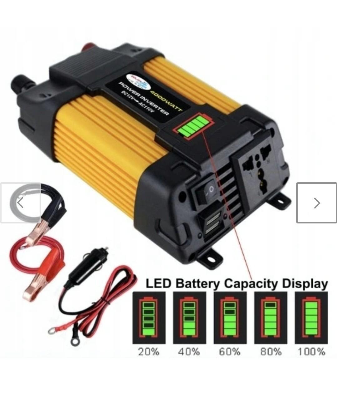 Перетворювач напруги 4000W12V-220 V 2x- USB - фото 2 Перетворювач напруги 4000W12V-220 V 2x- USB - фото 2