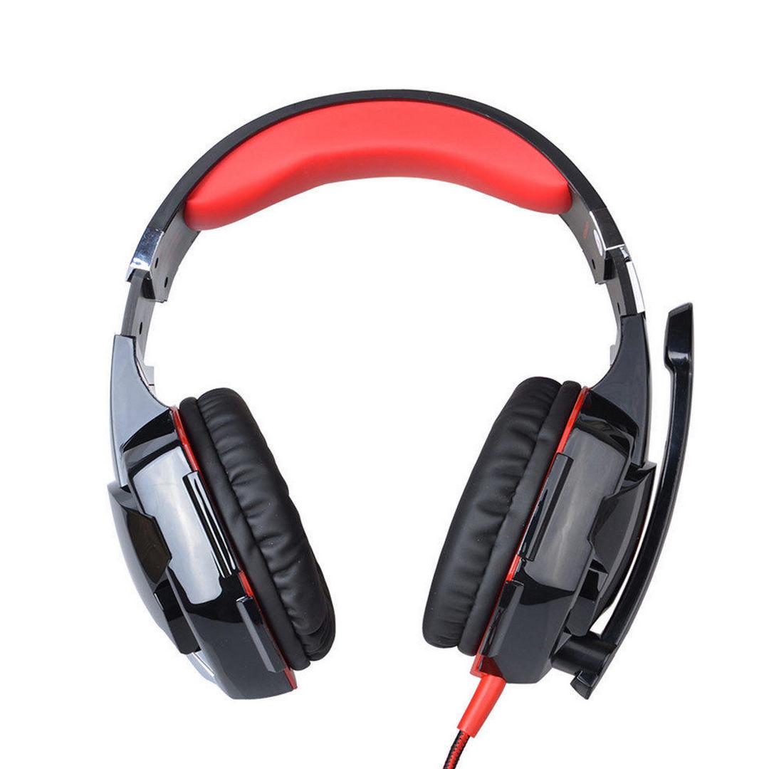 Навушники ігрові Kotion Each G2000 Pro Gaming Headset з мікрофоном і підсвічуванням Black/Red - фото 4