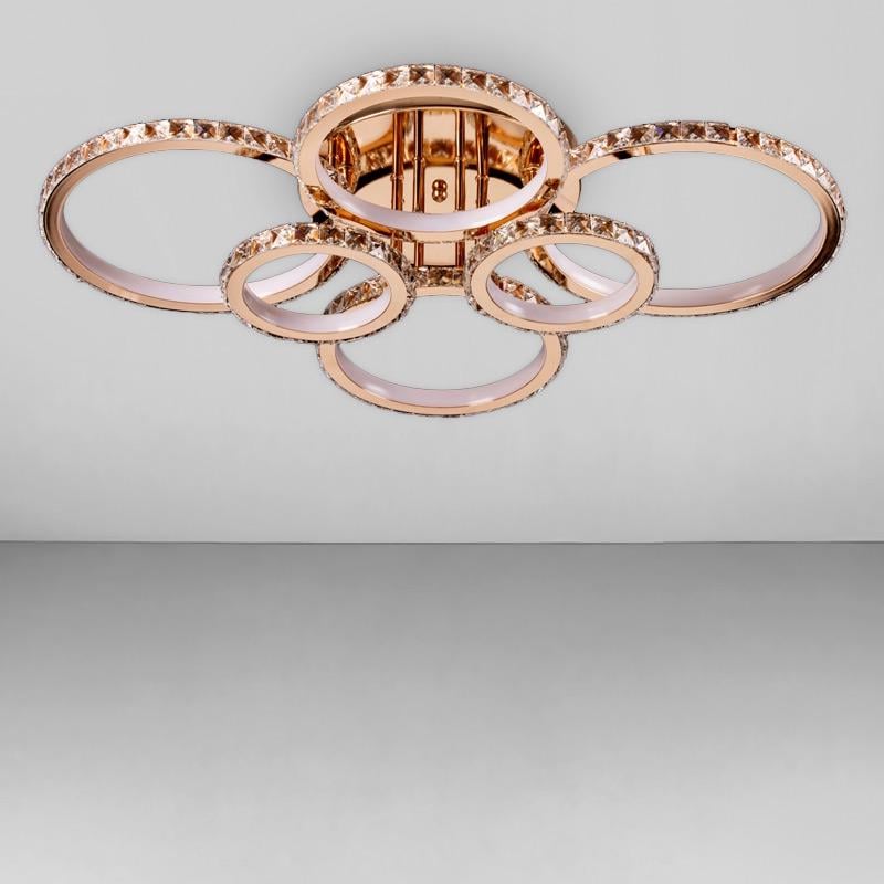 Потолочная люстра LED Light House SY-18287/6 Dimmer 780х600х170 мм 300W Золотистый