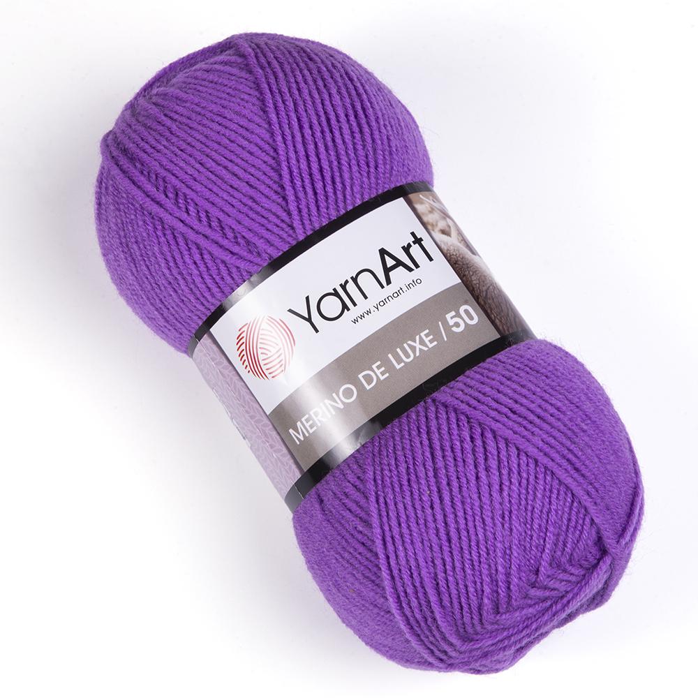 Пряжа YarnArt Merino De Luxe 9561 Сирень (6079)